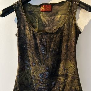 Top sans manches vert. XSmall.